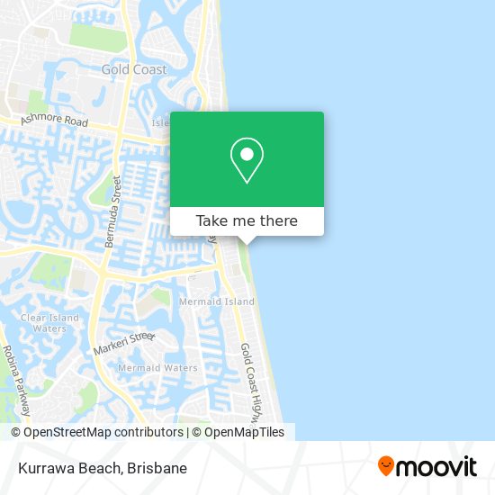 Kurrawa Beach map