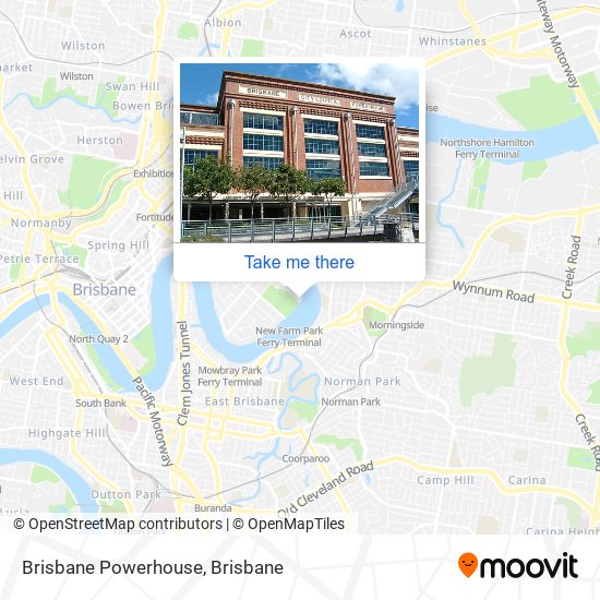 Brisbane Powerhouse map