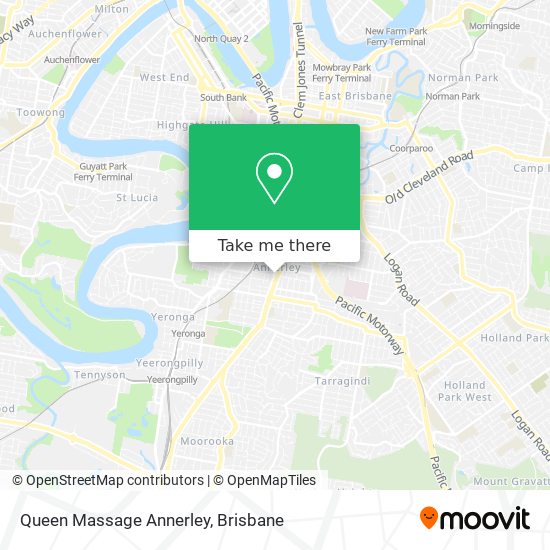 Queen Massage Annerley map