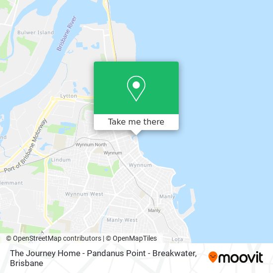 The Journey Home - Pandanus Point - Breakwater map