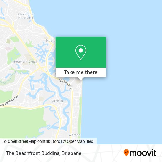 The Beachfront Buddina map