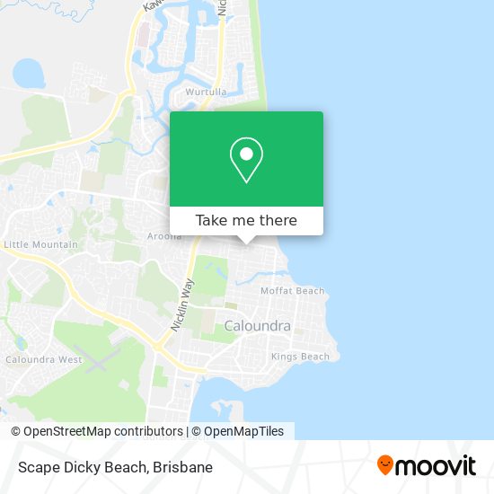 Scape Dicky Beach map