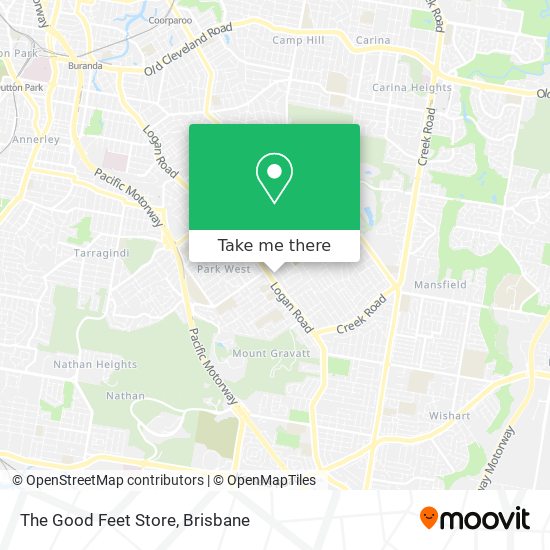 The Good Feet Store map