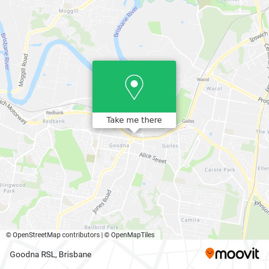 Goodna RSL map