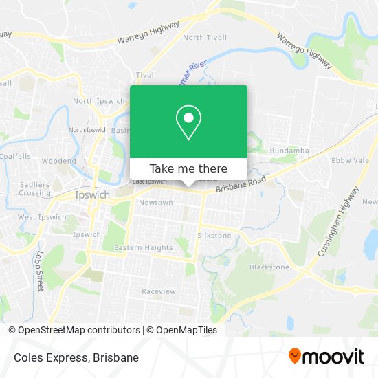 Coles Express map