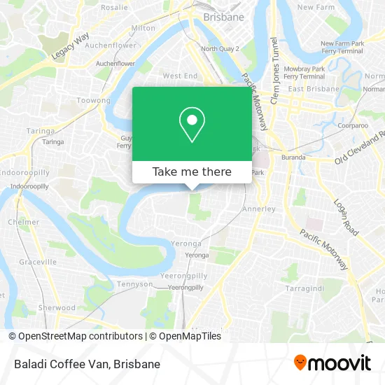 Baladi Coffee Van map