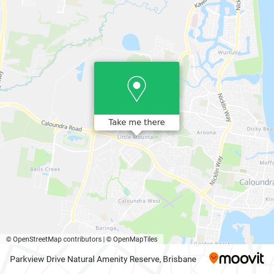 Mapa Parkview Drive Natural Amenity Reserve