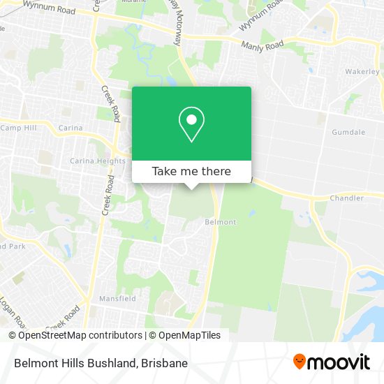 Belmont Hills Bushland map