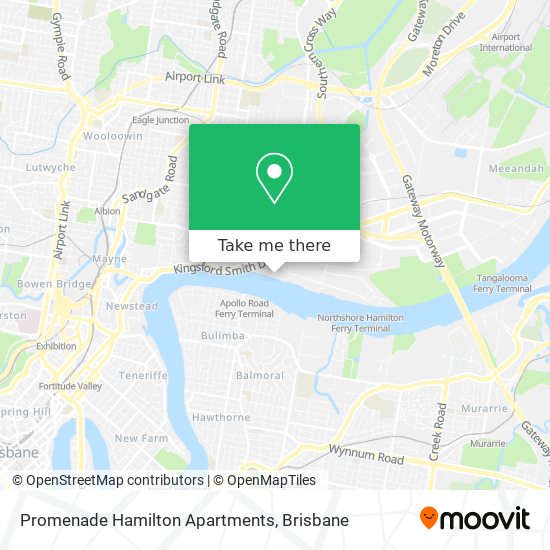 Mapa Promenade Hamilton Apartments