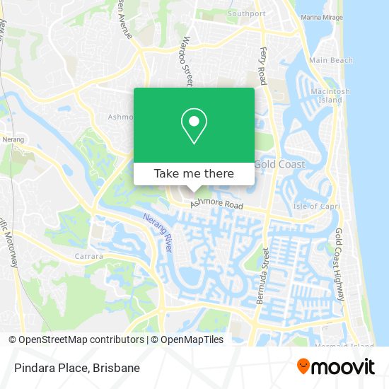 Pindara Place map