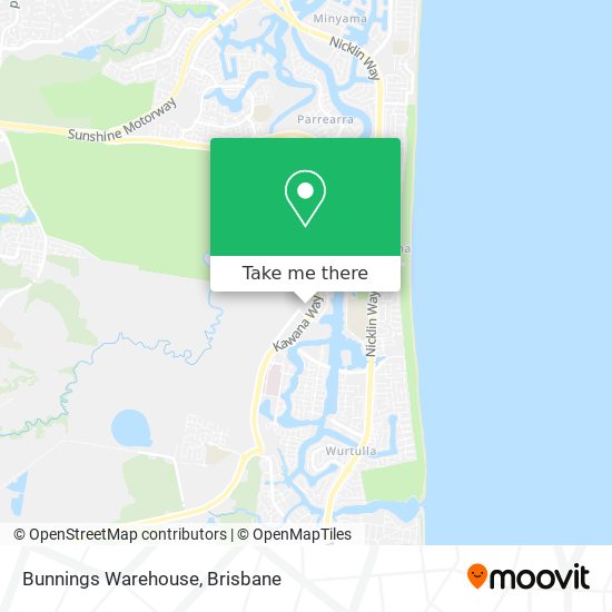 Bunnings Warehouse map