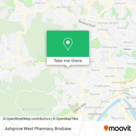 Ashgrove West Pharmacy map