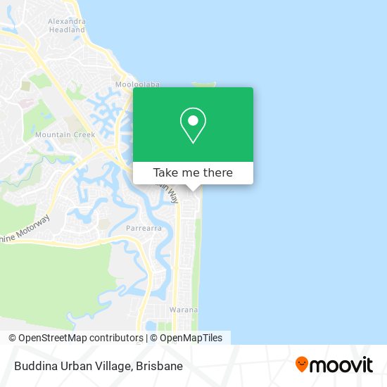 Buddina Urban Village map
