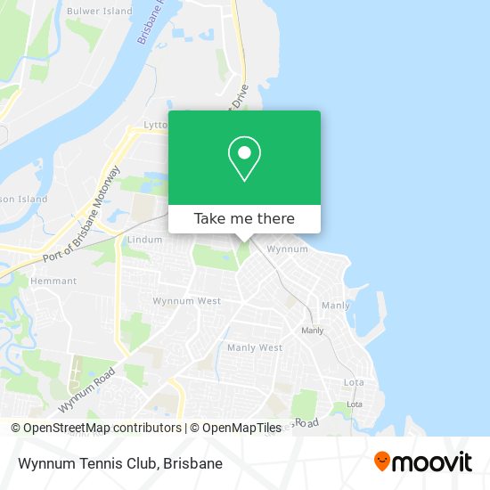 Mapa Wynnum Tennis Club