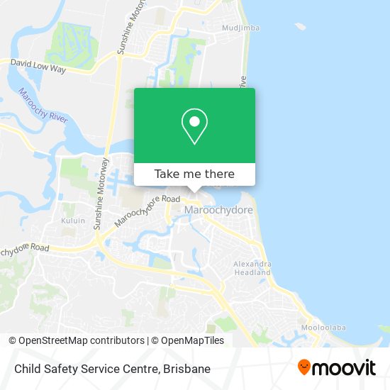 Child Safety Service Centre map