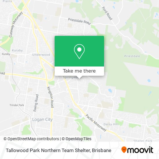 Tallowood Park Northern Team Shelter map