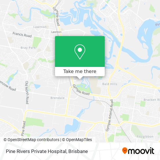 Pine Rivers Private Hospital map