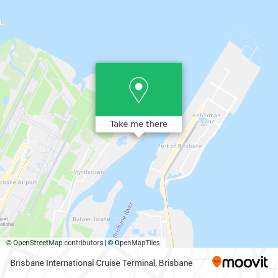 Brisbane International Cruise Terminal map