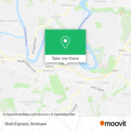 Shell Express map