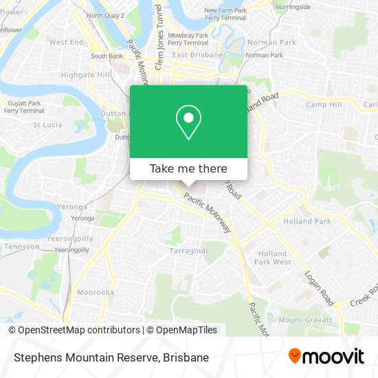 Stephens Mountain Reserve map