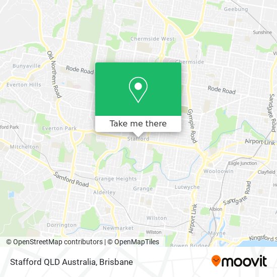 Stafford QLD Australia map