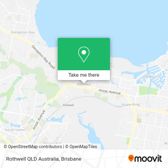 Rothwell QLD Australia map