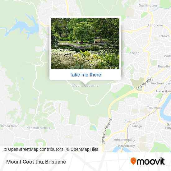 Mount Coot tha map