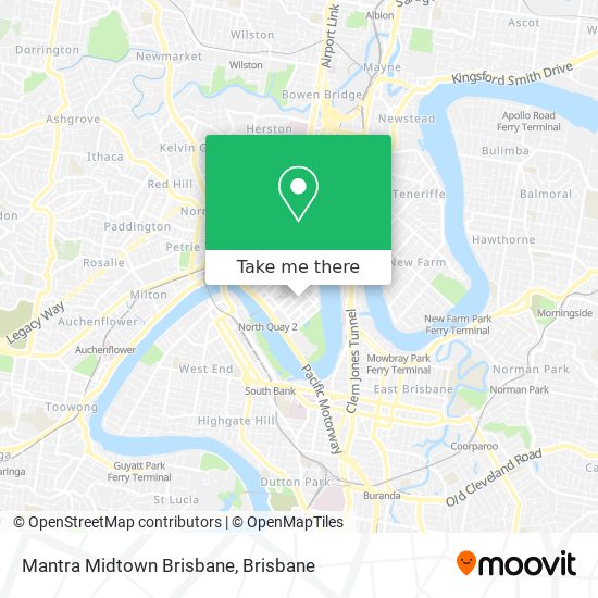 Mantra Midtown Brisbane map