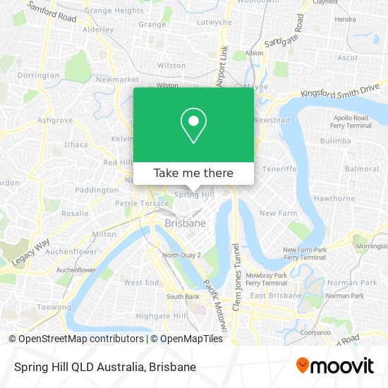 Spring Hill QLD Australia map