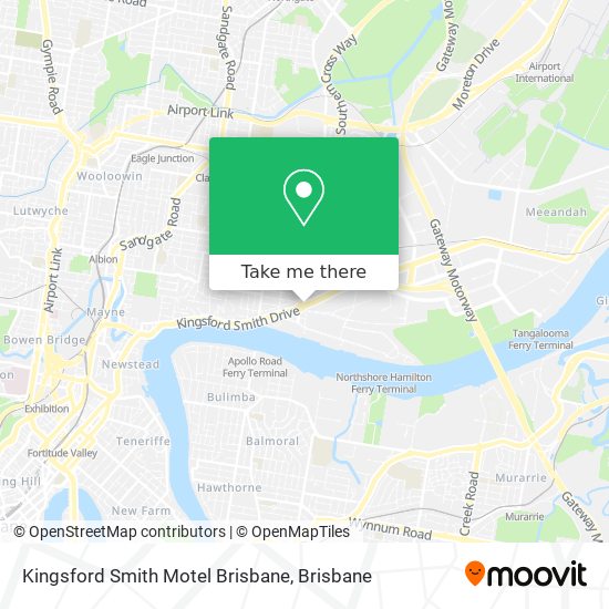 Kingsford Smith Motel Brisbane map