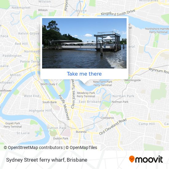 Sydney Street ferry wharf map