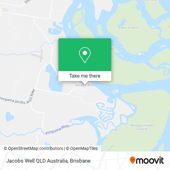 Jacobs Well QLD Australia map