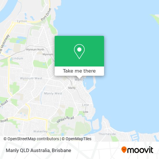 Manly QLD Australia map