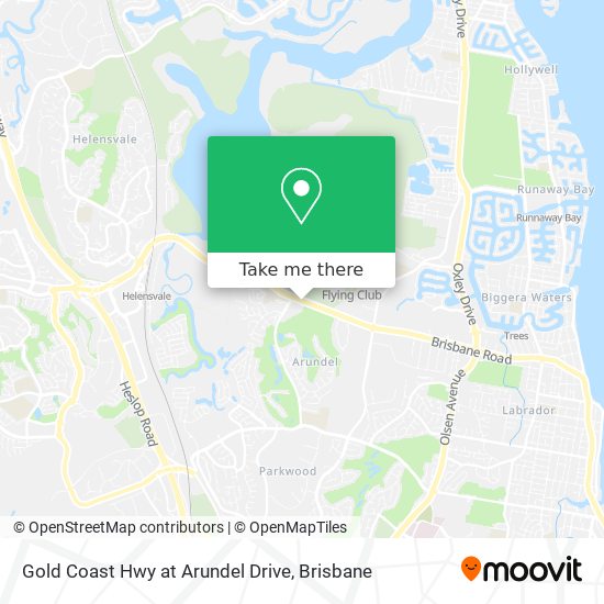 Gold Coast Hwy at Arundel Drive map