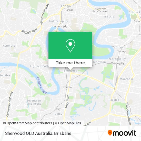 Sherwood QLD Australia map