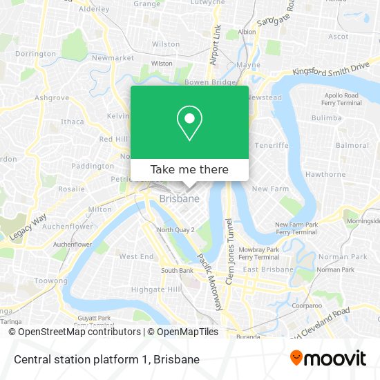 Central station platform 1 map