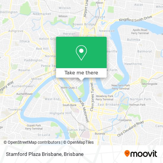 Stamford Plaza Brisbane map