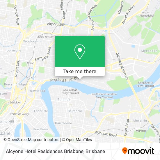 Alcyone Hotel Residences Brisbane map