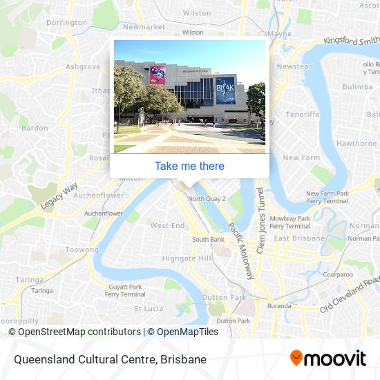 Mapa Queensland Cultural Centre