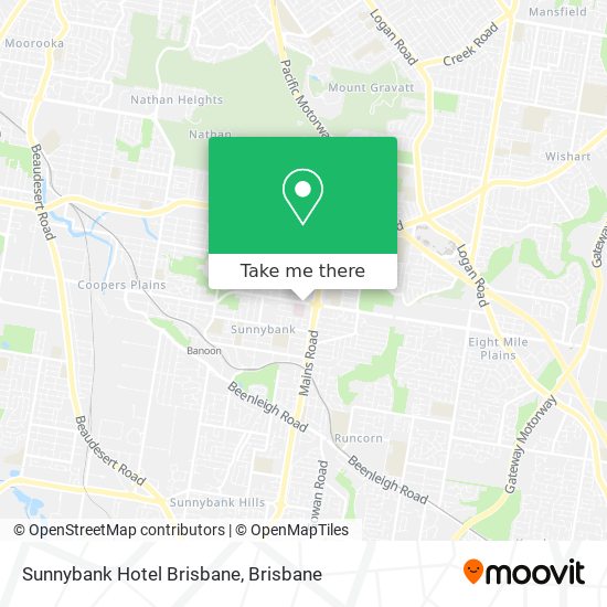 Sunnybank Hotel Brisbane map