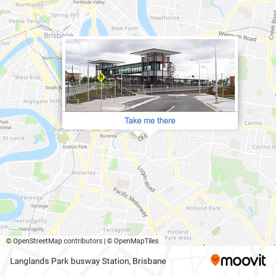 Langlands Park busway Station map