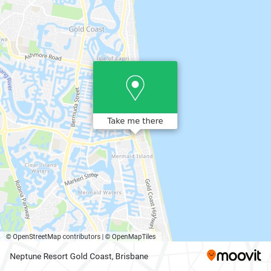 Neptune Resort Gold Coast map