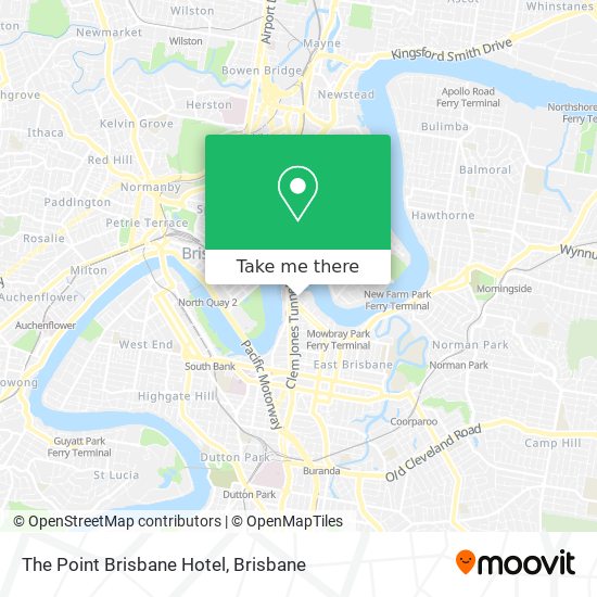 The Point Brisbane Hotel map