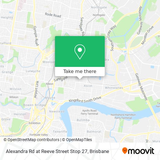 Alexandra Rd at Reeve Street Stop 27 map