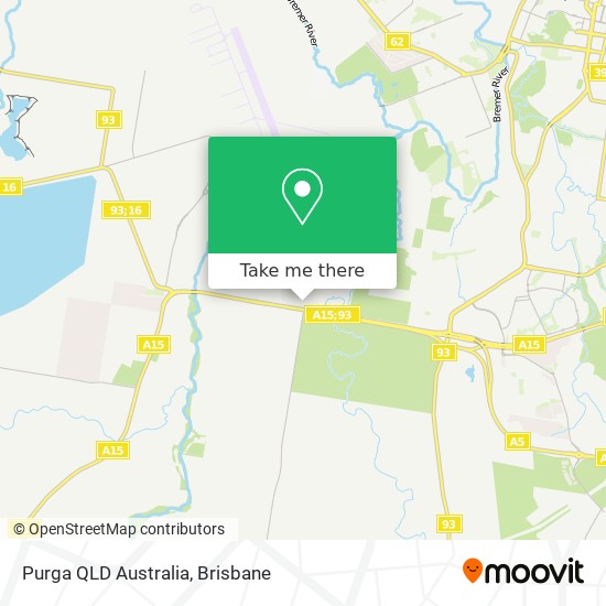 Purga QLD Australia map
