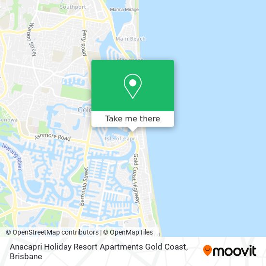 Anacapri Holiday Resort Apartments Gold Coast map