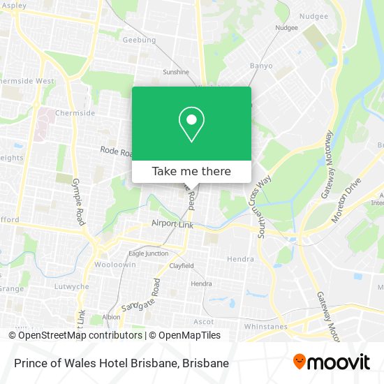 Prince of Wales Hotel Brisbane map