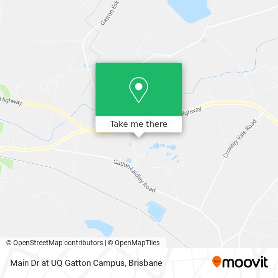 Main Dr at UQ Gatton Campus map