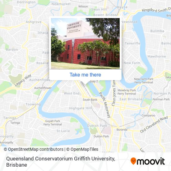 Queensland Conservatorium Griffith University map
