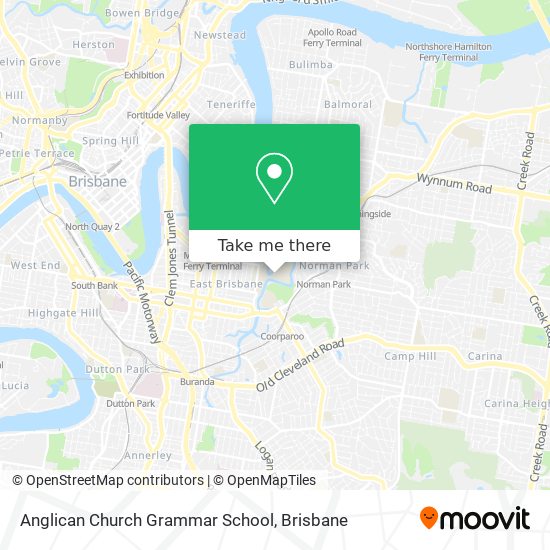 Anglican Church Grammar School map